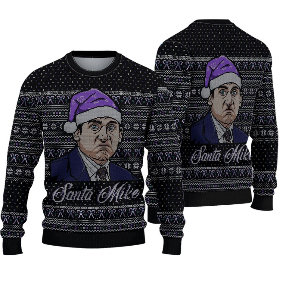 Christmas Gift, The Office Ugly Sweater, Michael Scott Christmas Sweater