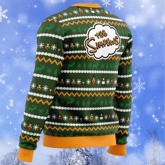 Christmas Gift, The Simpsons Ugly Sweater, Family Tradition The Simpsons Sweatshirt, Cute Simpson Christmas Sweatshirt - Image 7
