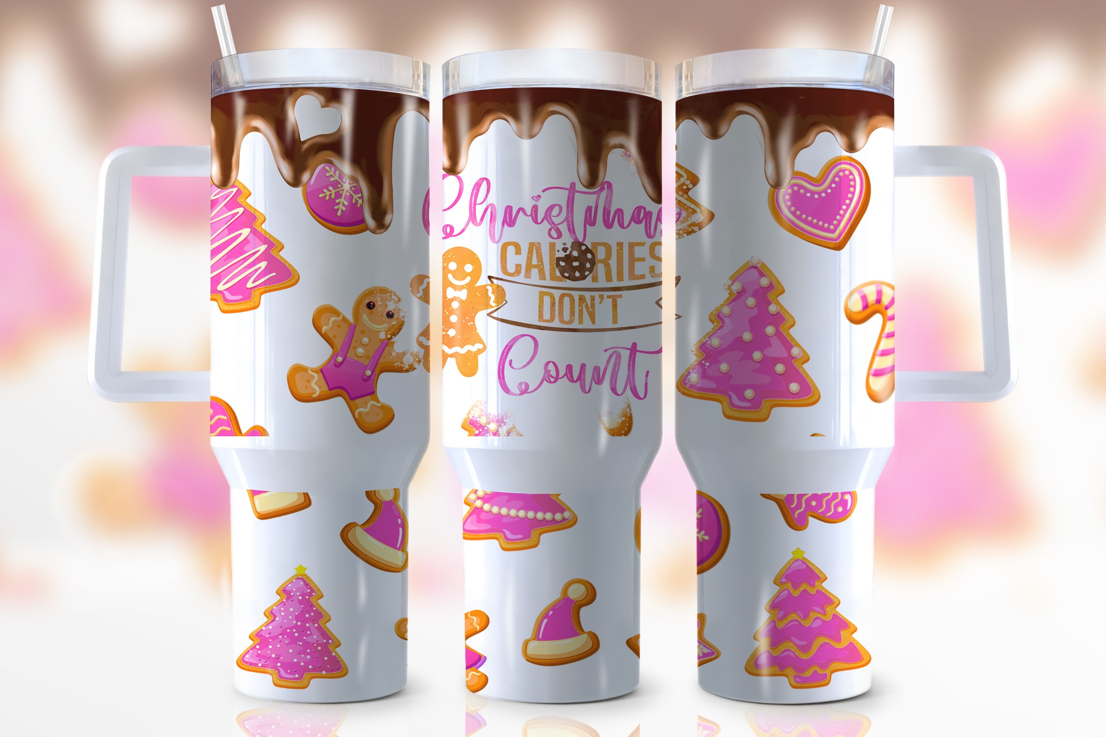 Christmas Gingerbread Custom Stanley Cup 40 oz 30 oz Tumbler With HandleTVC2301947