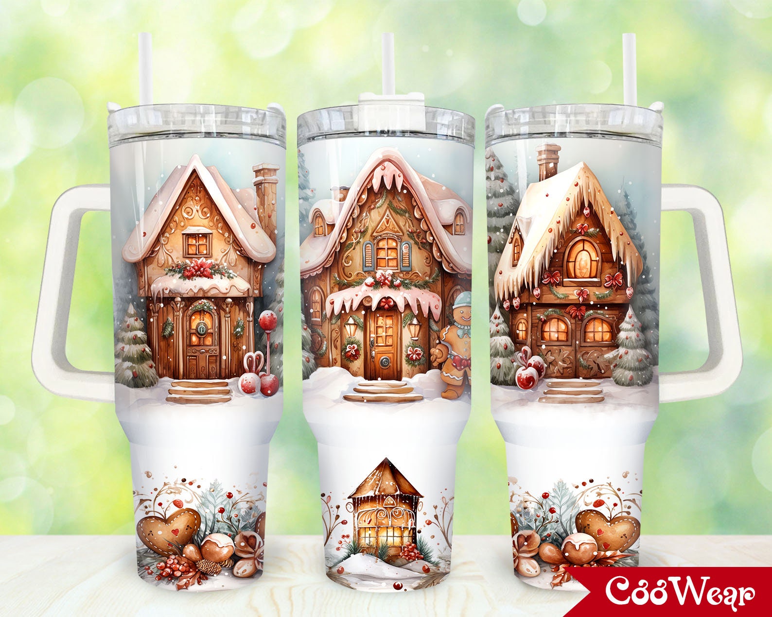 Christmas Gingerbread House Custom Stanley Cup 40 oz 30 oz Tumbler With HandleTVC2301860