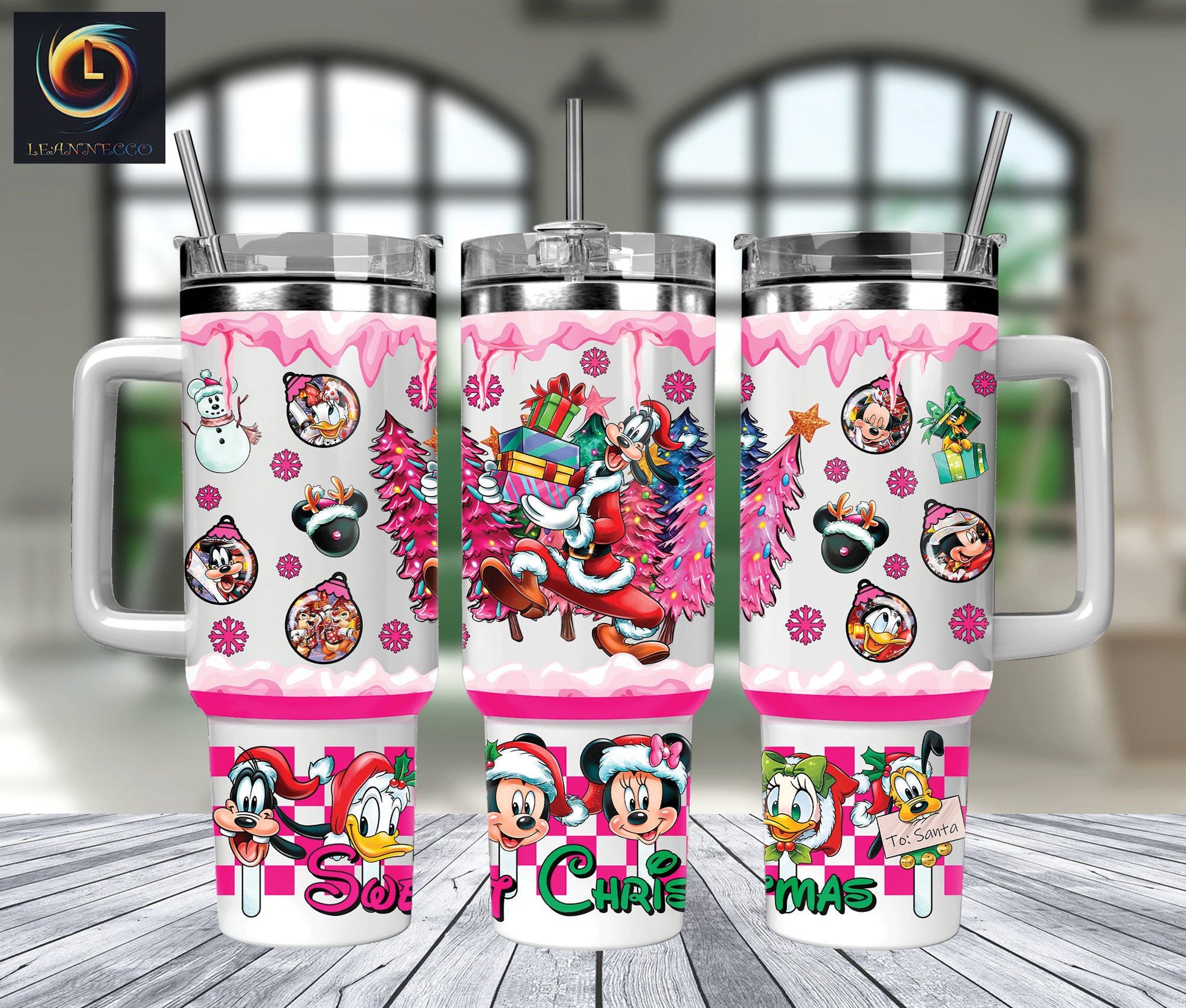 Christmas Goofy And Friends Disney Cartoon Custom Stanley Cup 40 oz 30 oz Tumbler With HandleTVC2301994