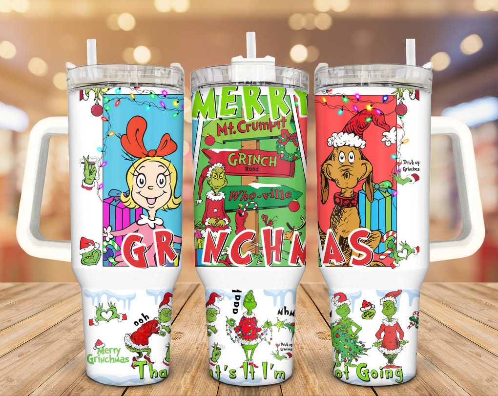Christmas Grinch Disney Cartoon Custom Stanley Cup 40 oz 30 oz Tumbler With HandleTVC2301939