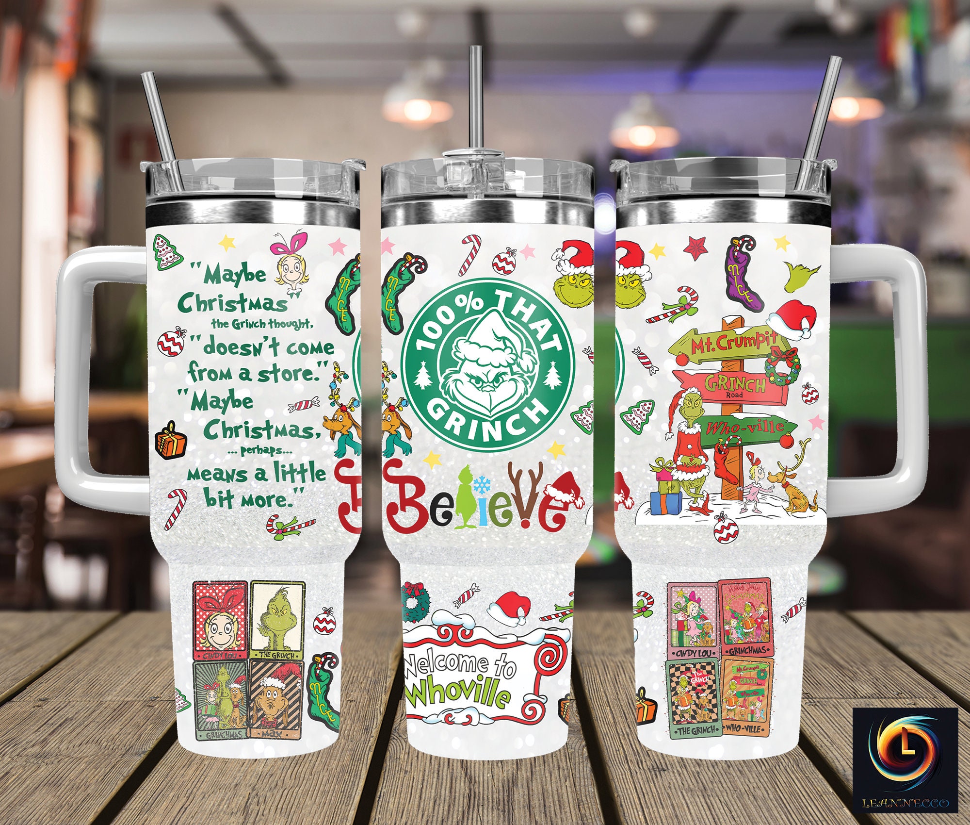 Christmas Grinch Movies Custom Stanley Cup 40 oz 30 oz Tumbler With HandleTVC230101