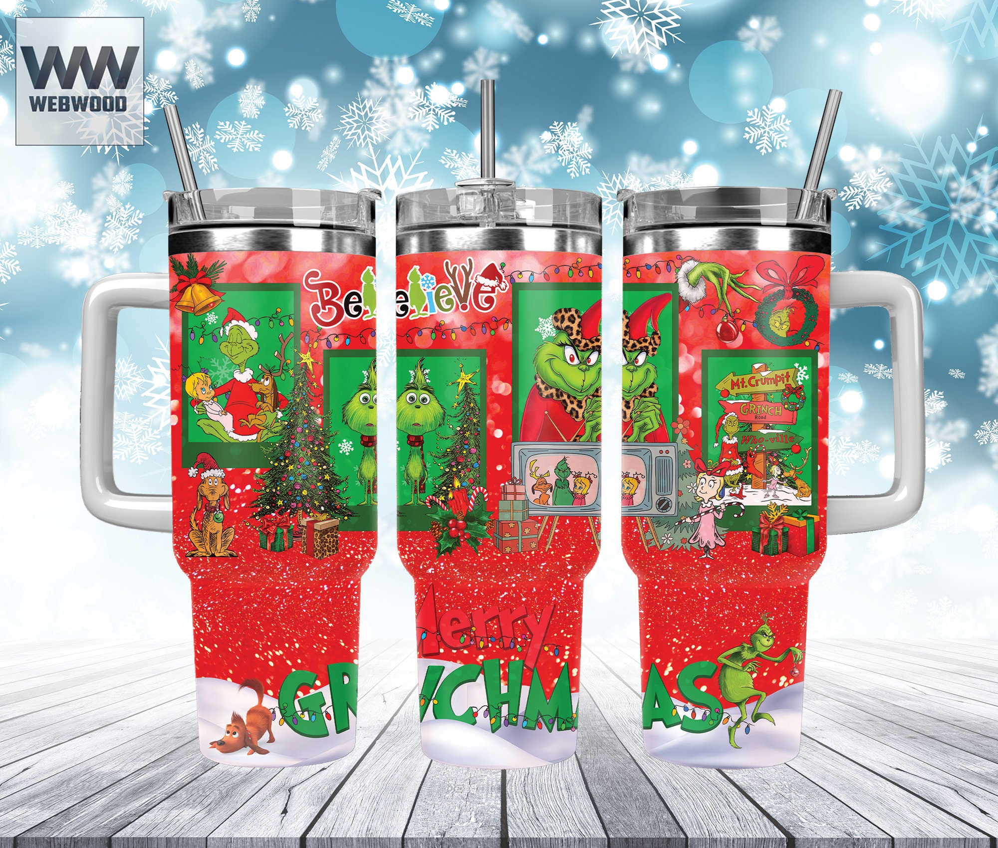 Christmas Grinch Movies Custom Stanley Cup 40 oz 30 oz Tumbler With HandleTVC2301159