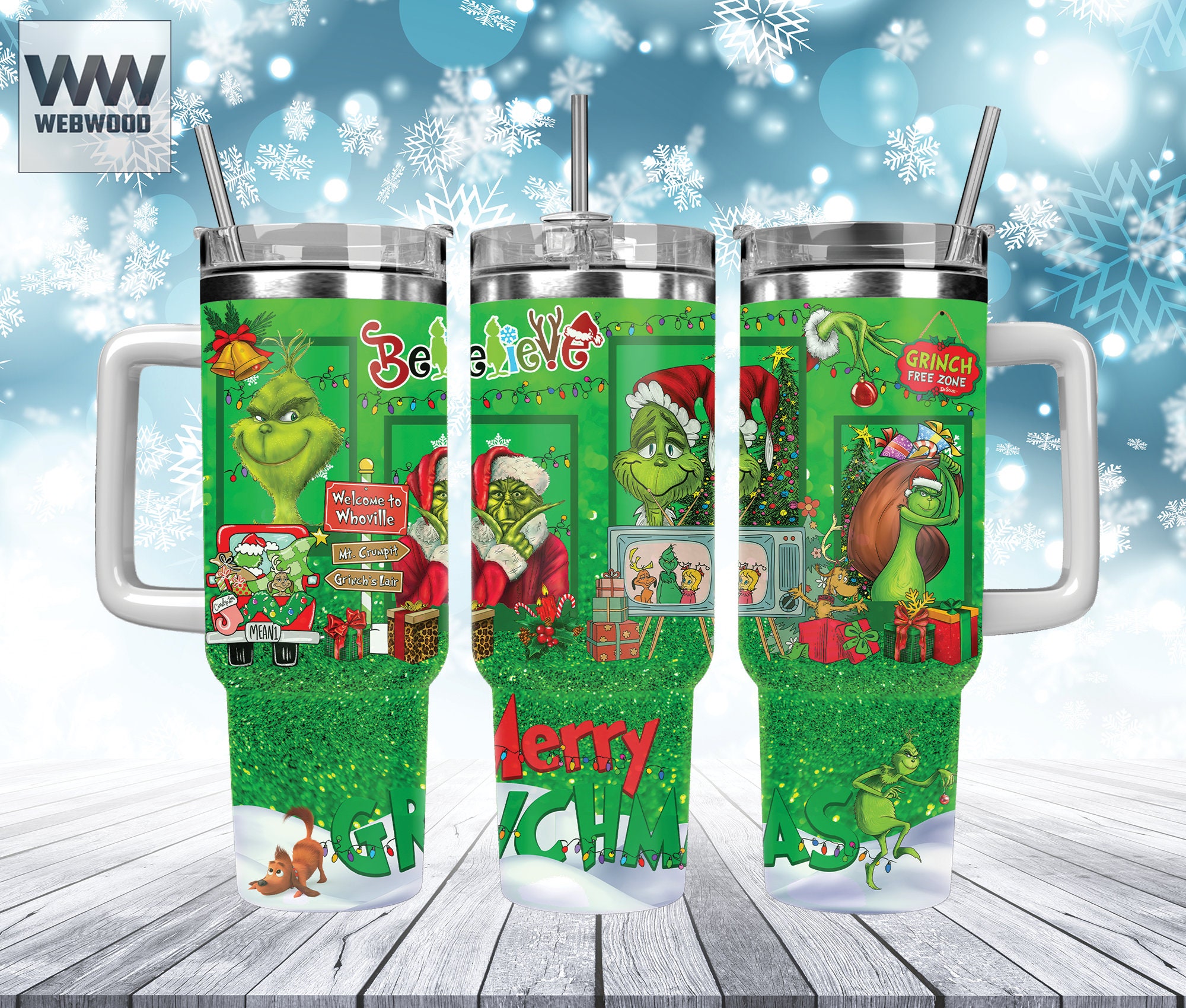 Christmas Grinch Movies Custom Stanley Cup 40 oz 30 oz Tumbler With HandleTVC2301159