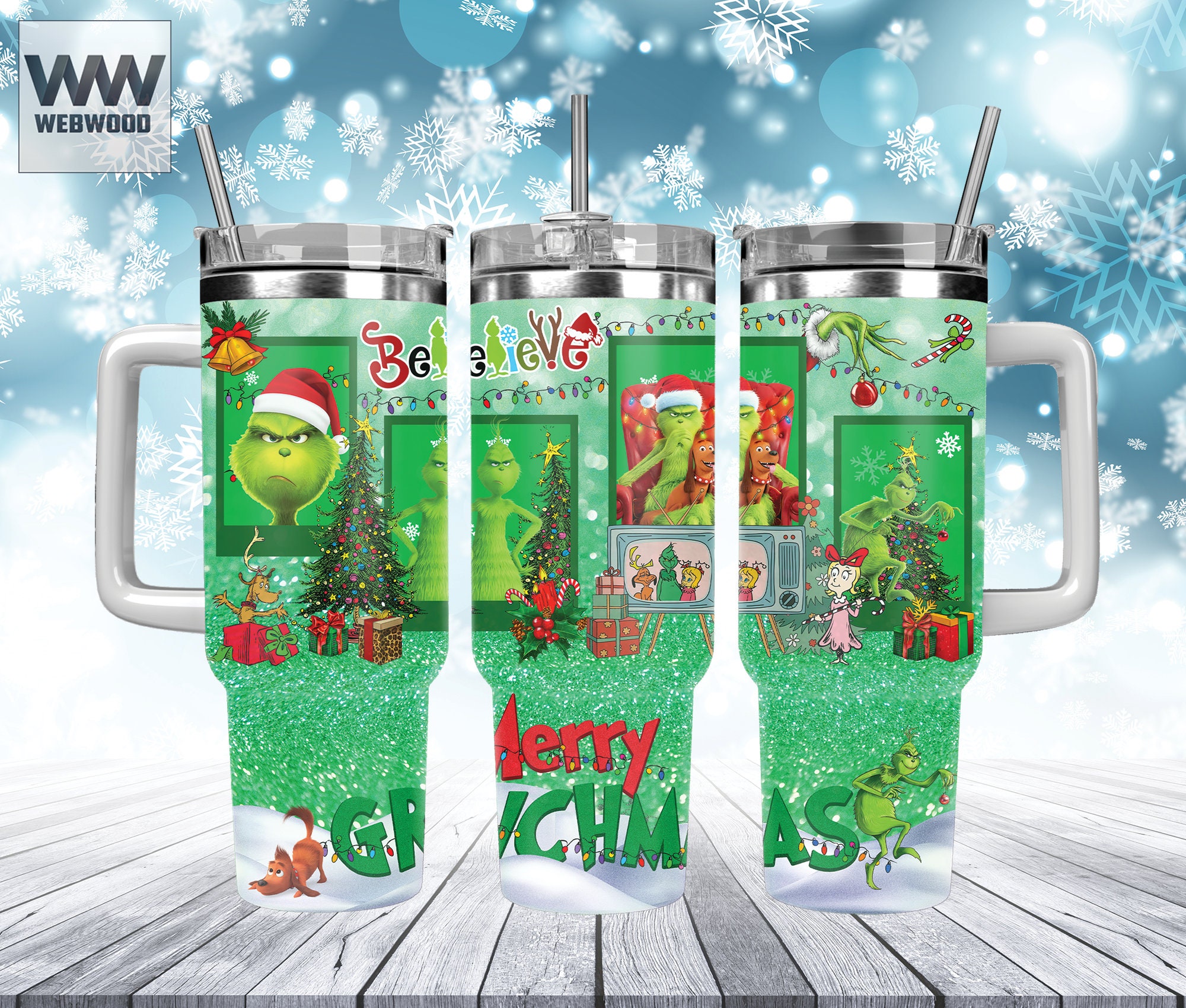 Christmas Grinch Movies Custom Stanley Cup 40 oz 30 oz Tumbler With HandleTVC2301160