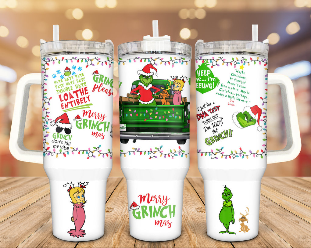 Christmas Grinch Movies Custom Stanley Cup 40 oz 30 oz Tumbler With HandleTVC2301939