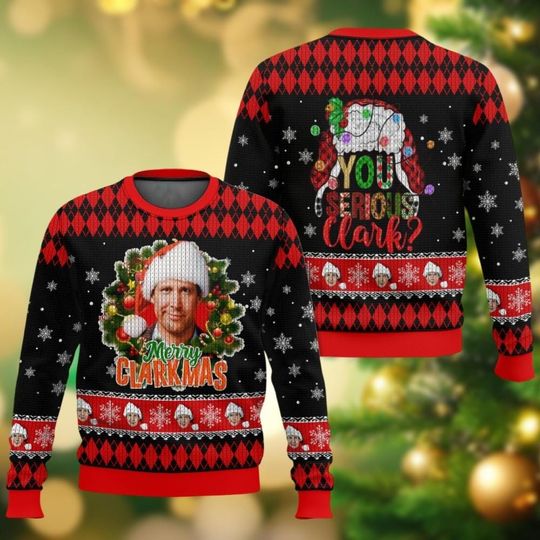 Christmas Griswold Ugly Sweater, You Serious Clark Sweater - Image 9