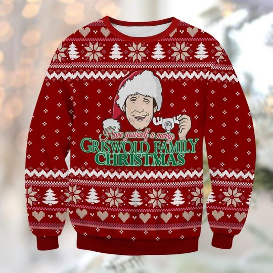 Christmas Griswold Vacation Ugly Sweater, National Lampoons Christmas Vacation Sweater - Image 7