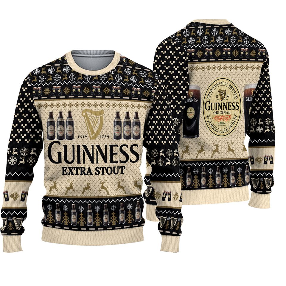 Christmas Guinness Beer Ugly Sweater