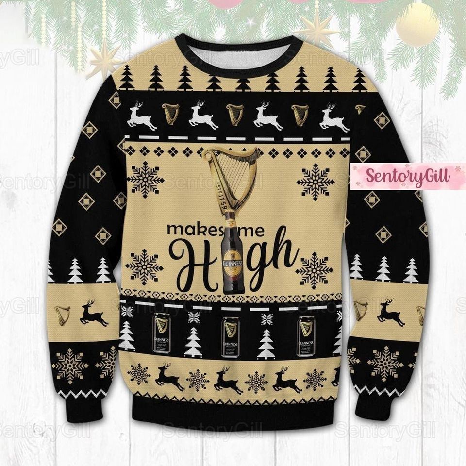 Christmas Guinness Ugly Sweater, Guinness Beer Sweater