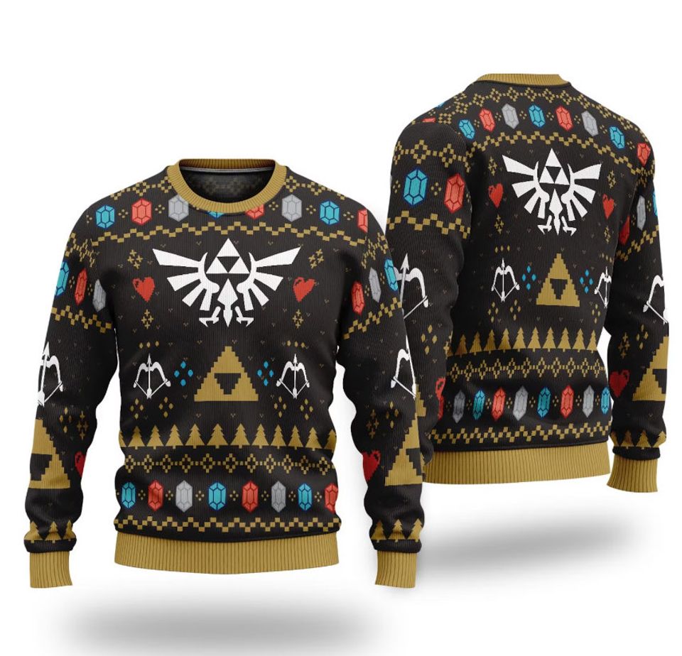 Christmas Hero Legend of Zelda Ugly Sweater, Christmas Gift Game