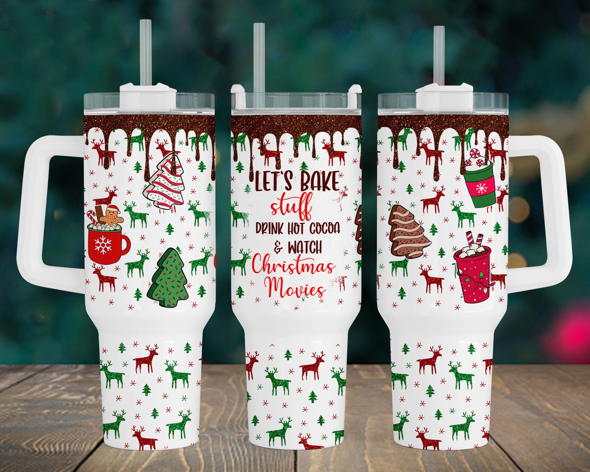Christmas Holiday Vibes Custom Stanley Cup 40 oz 30 oz Tumbler With HandleTVC2301960