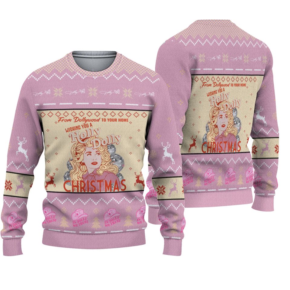Christmas Holly Dolly Sweater