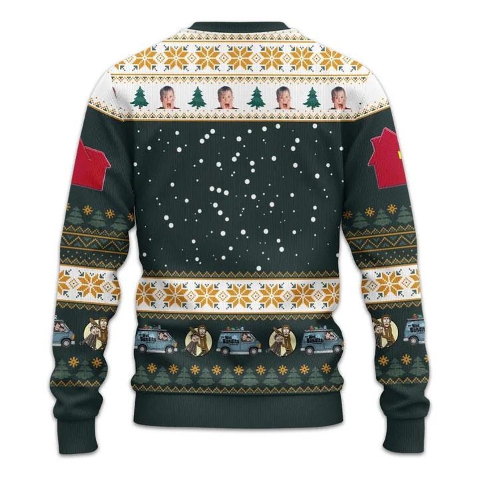 Christmas Home Alone Movie Ugly Sweater, Kevin Mccallister Christmas - Image 4