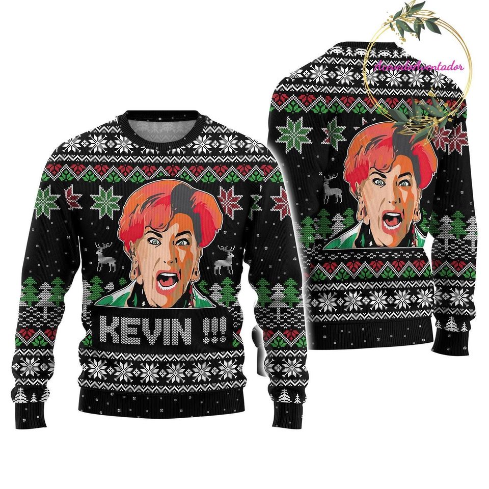 Christmas Home Alone Ugly Sweater, Kevin Christmas Sweater