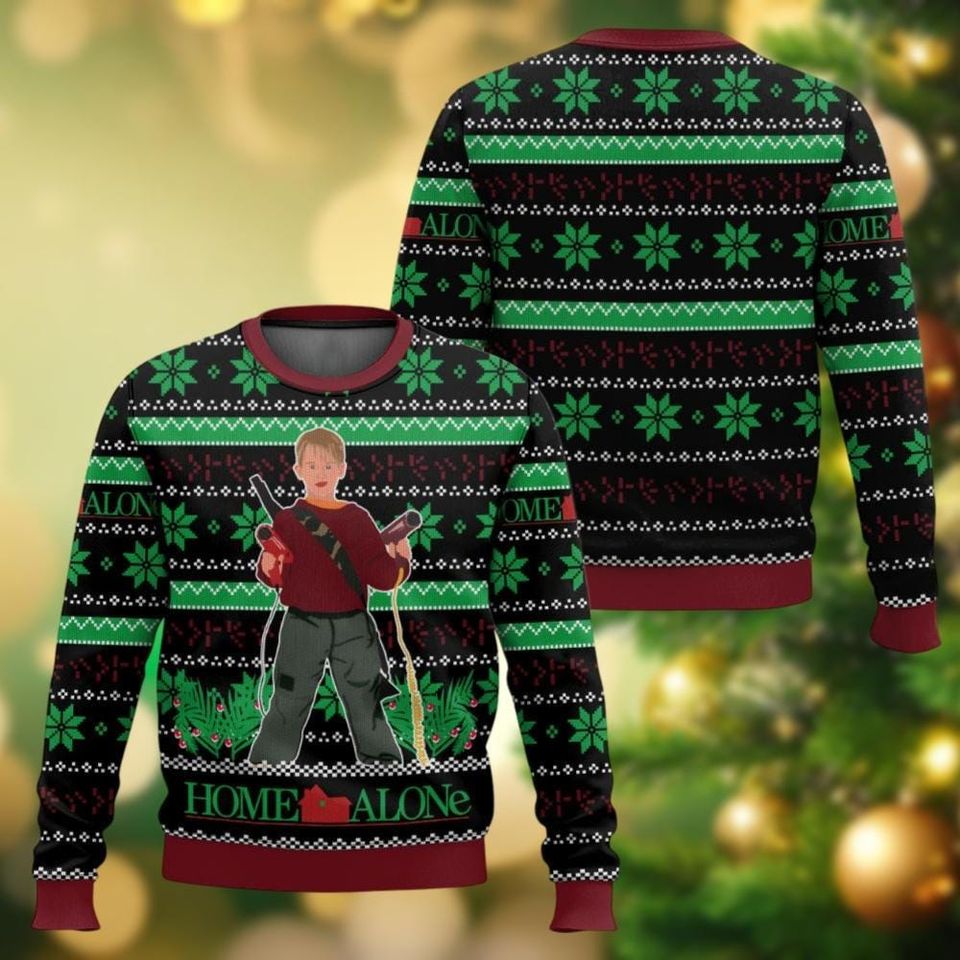 Christmas Home Alone Ugly Sweater, Kevin McCallister Sweater