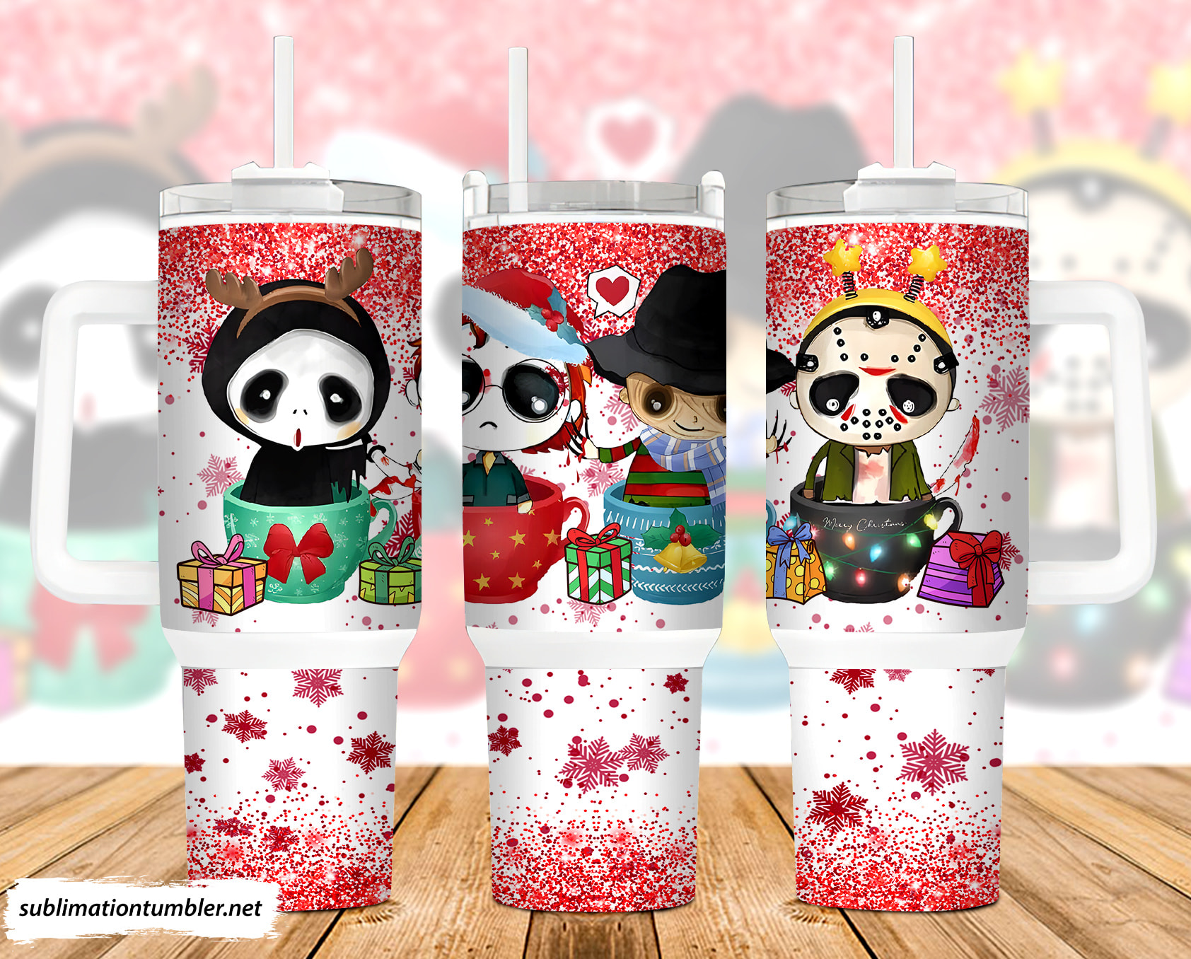 Christmas Horror Characters Movies Custom Stanley Cup 40 oz 30 oz Tumbler With HandleTVC2301900