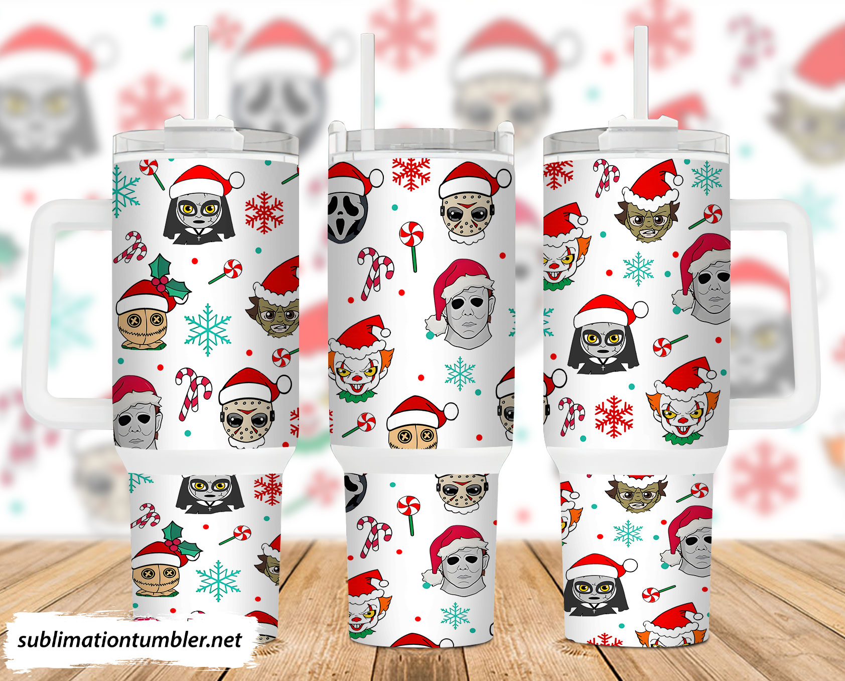 Christmas Horror Characters Movies Custom Stanley Cup 40 oz 30 oz Tumbler With HandleTVC2301900