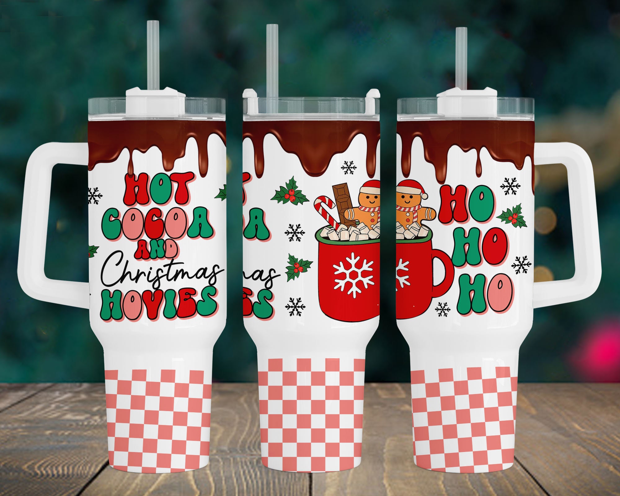 Christmas Hot Cocoa And Movies Custom Stanley Cup 40 oz 30 oz Tumbler With HandleTVC2301960