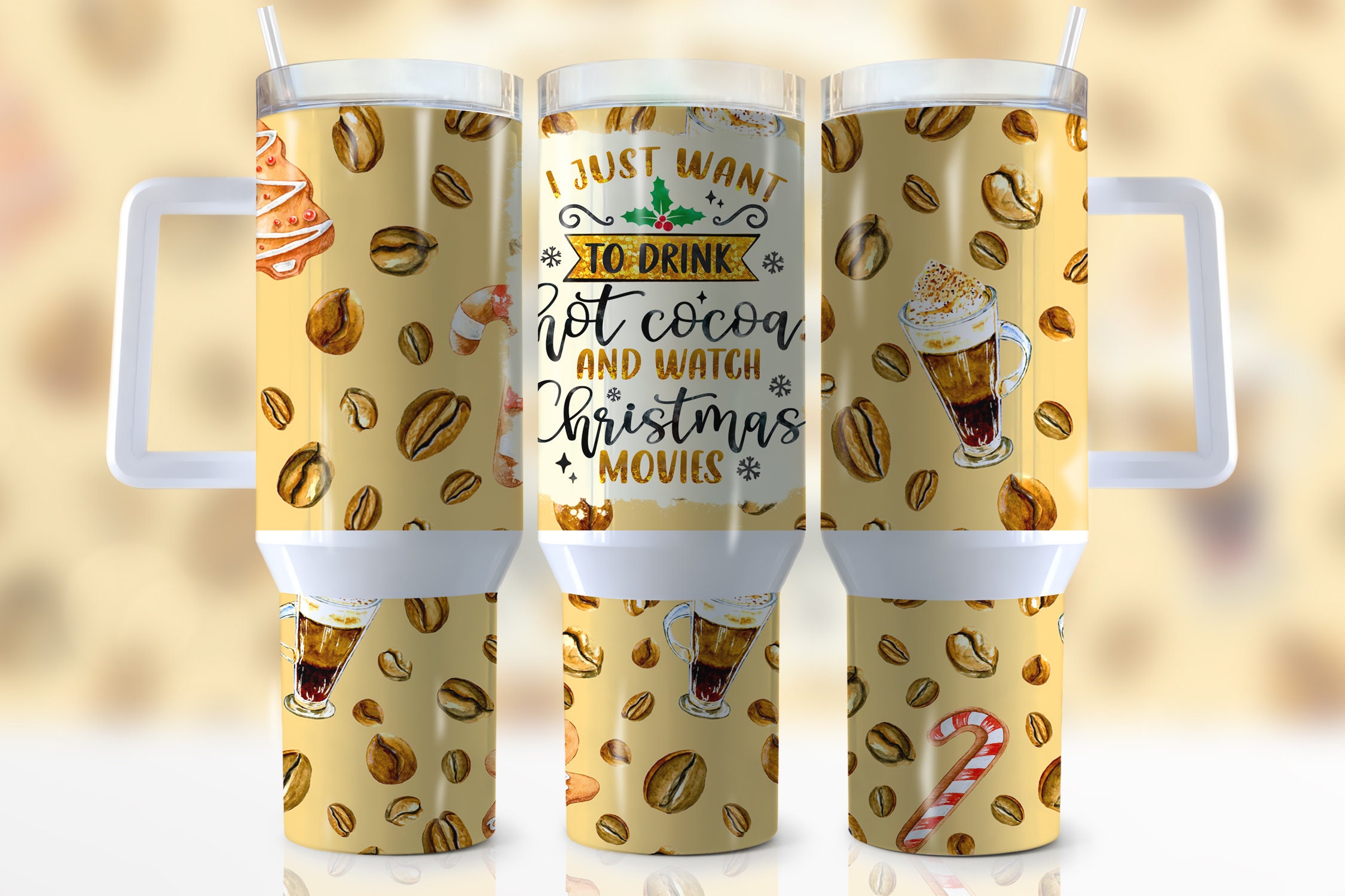 Christmas Hot Cocoa Custom Stanley Cup 40 oz 30 oz Tumbler With HandleTVC2301949