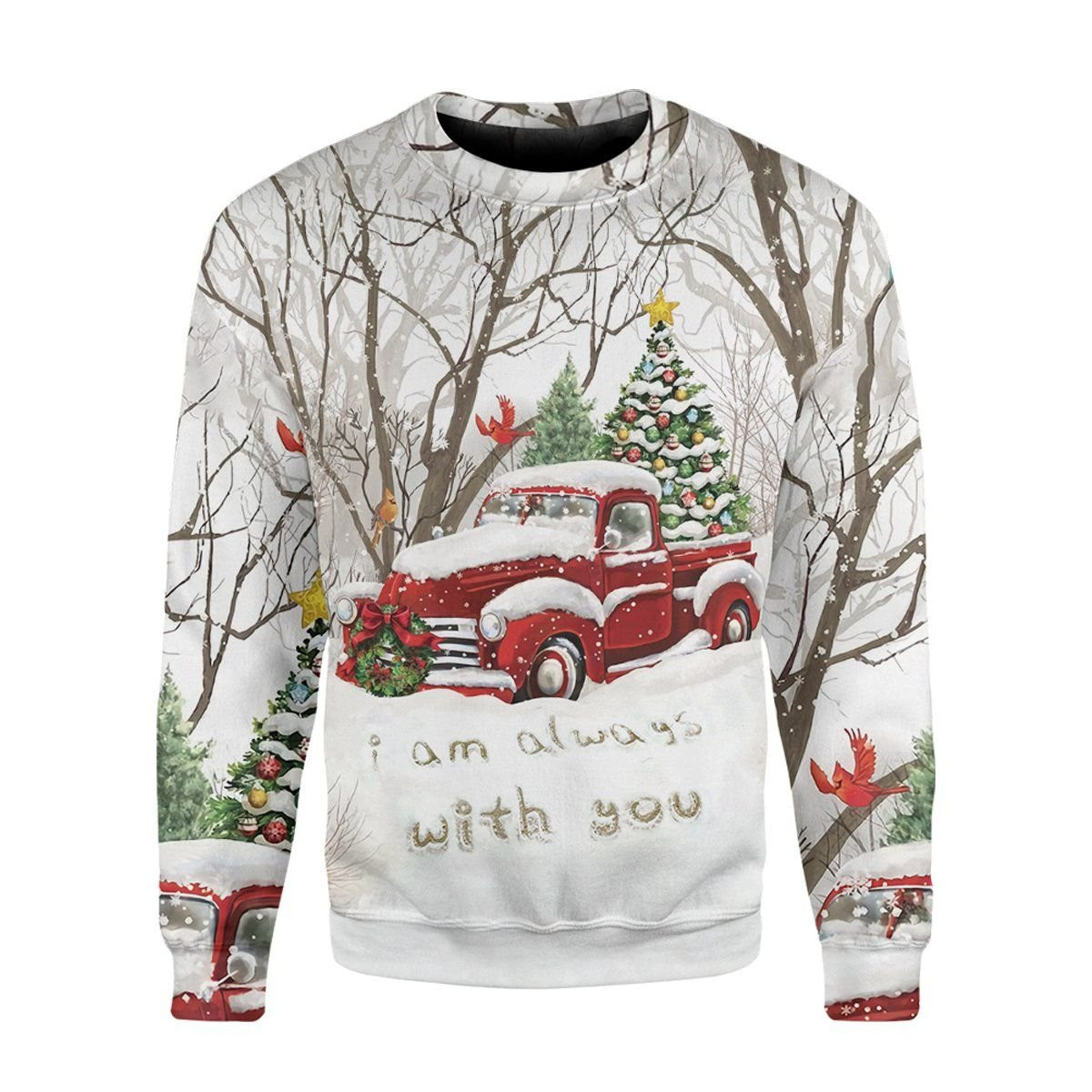Christmas I Am Always With You Ugly Christmas Sweater Adult 3D Funny Matching for family