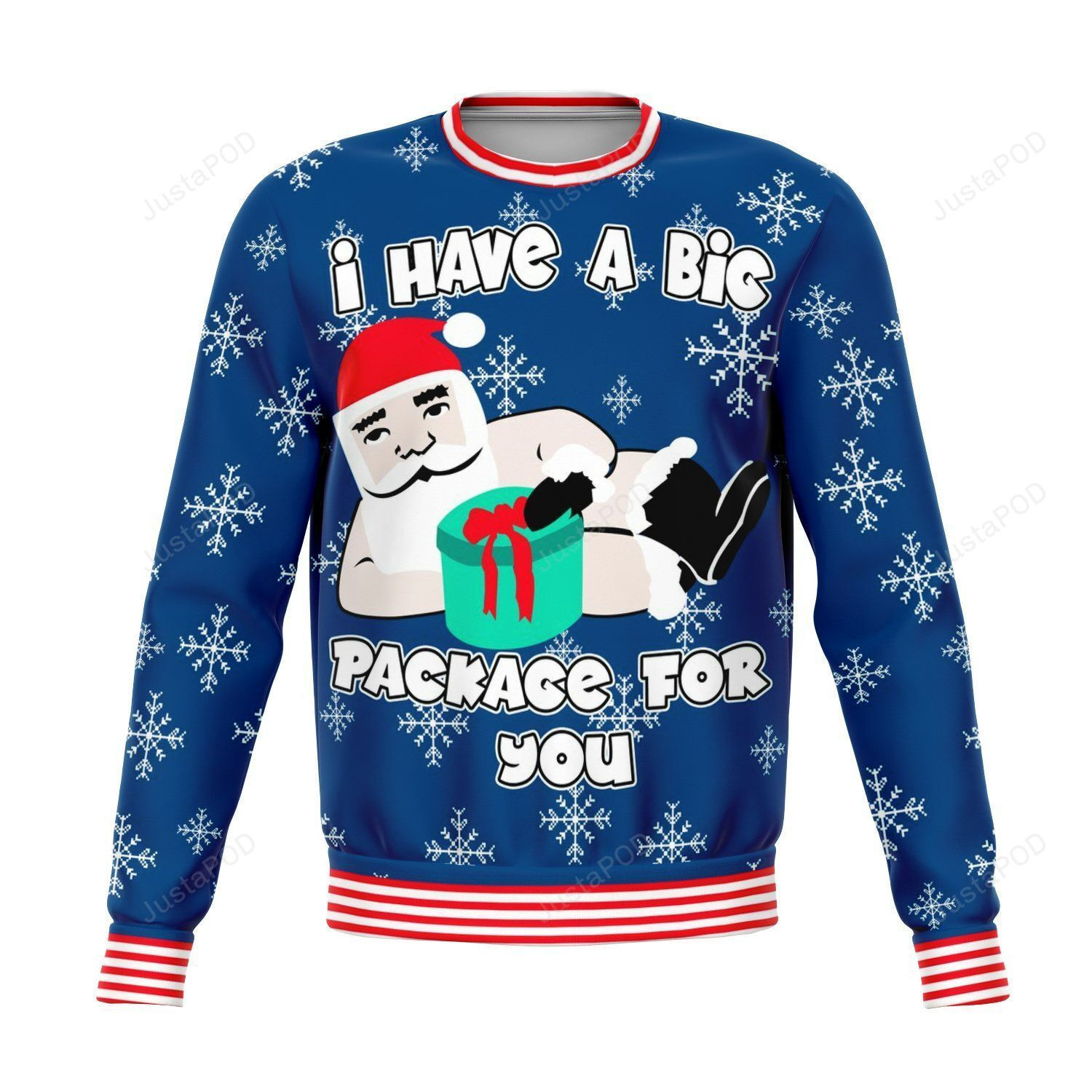 Christmas I Have A Big Package For You Ugly Christmas Sweater Adult 3D Funny Matching for family
