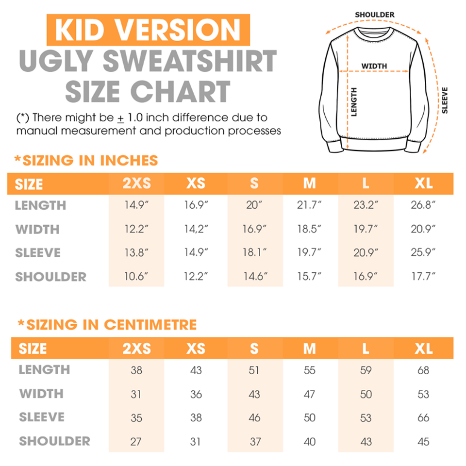 Christmas Is All About The Family Brother, Sister - Family Personalized Custom Ugly Sweatshirt - Image 2