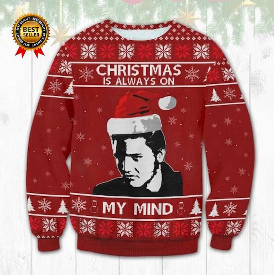 Christmas Is Always on With Elvis Presley Ugly Sweater
