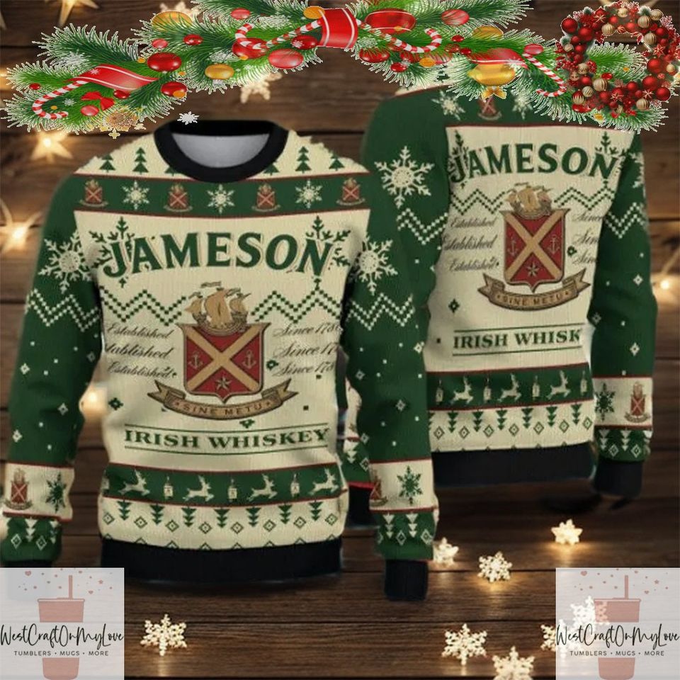 Christmas Jameson Ugly Sweaters Kid-Adult, Christmas Holiday 3D Sweater
