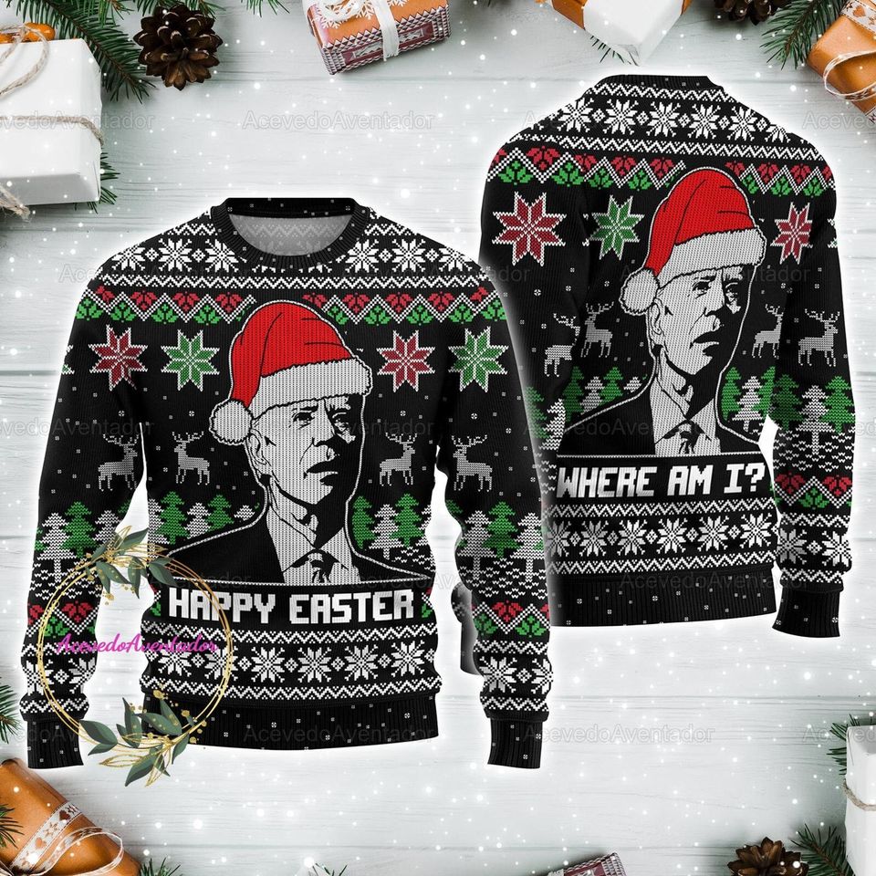 Christmas Joe Biden Sweater, Joe Biden Sweater