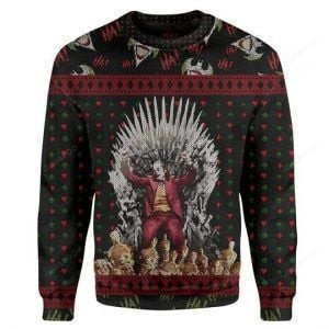 Christmas Joker Ugly Christmas Sweater Adult 3D Funny Matching for family