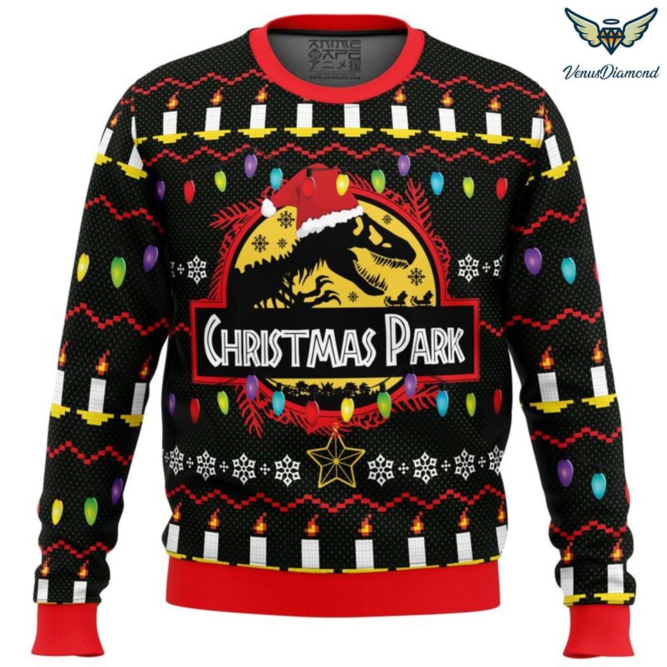 Christmas Jurassic Park Ugly Sweatshirt, Gifts