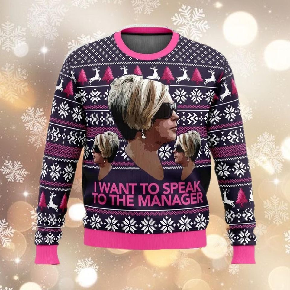 Christmas Karen Meme Ugly Sweater, Funny Meme Sweater