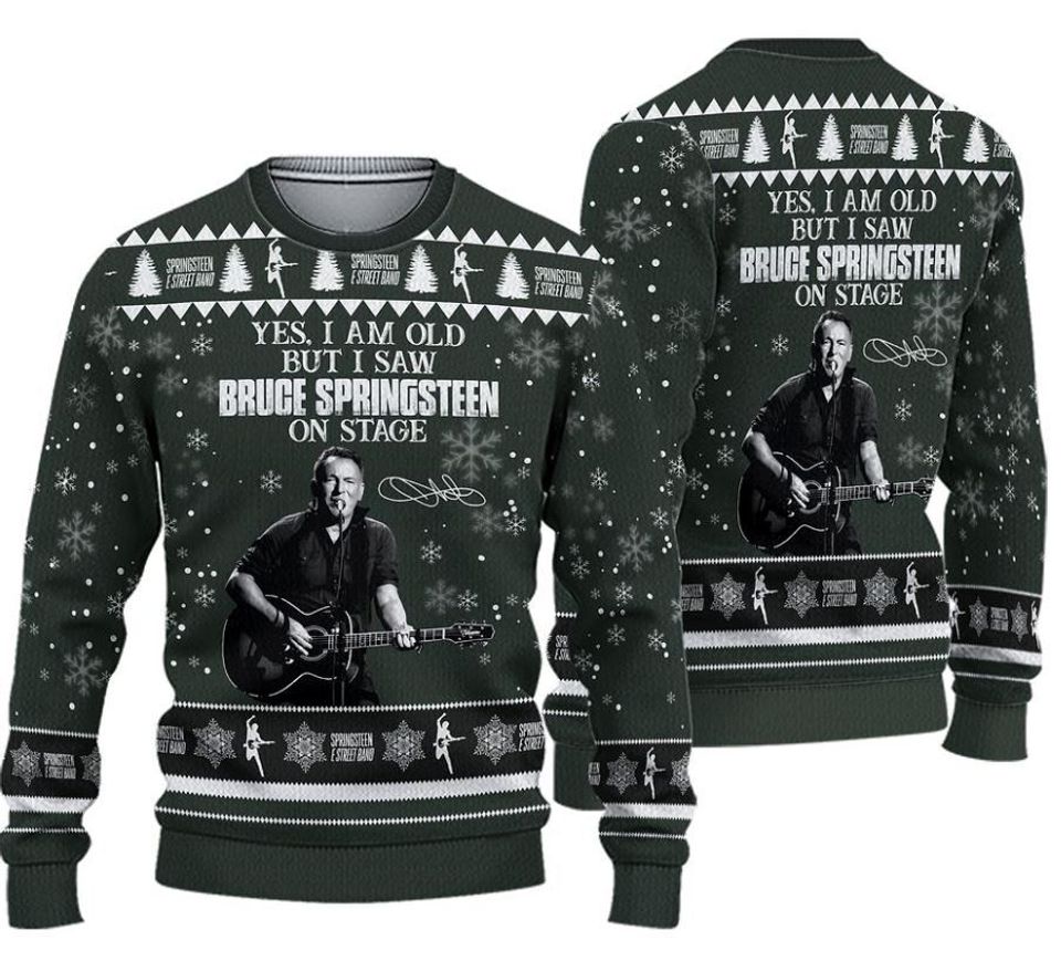 Christmas Knitted Sweater for Fan /Bruce Springsteen-Sweater,Gift Idea For Fans - Image 3