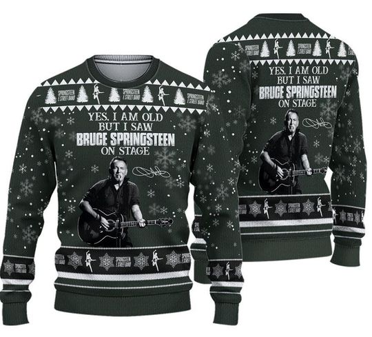 Christmas Knitted Sweater for Fan /Bruce Springsteen-Sweater,Gift Idea For Fans - Image 5
