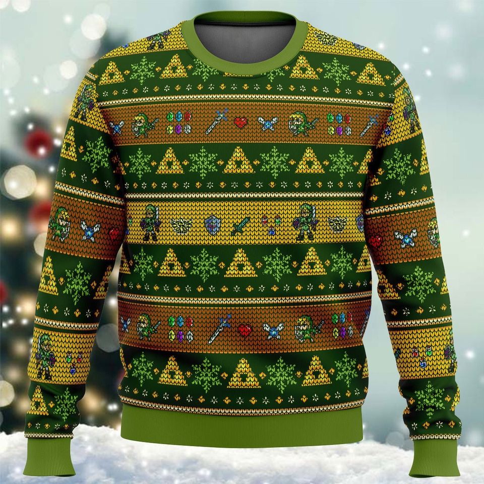 Christmas Legend Of Zelda 3D Sweater, Legend Of Zelda Ugly Sweater, Korok Xmas