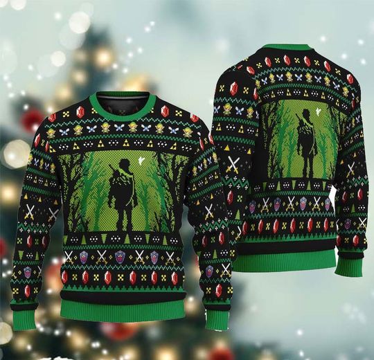 Christmas Legend Of Zelda 3D Sweater, Legend Of Zelda Ugly Sweater, Korok Xmas Sweater - Image 4