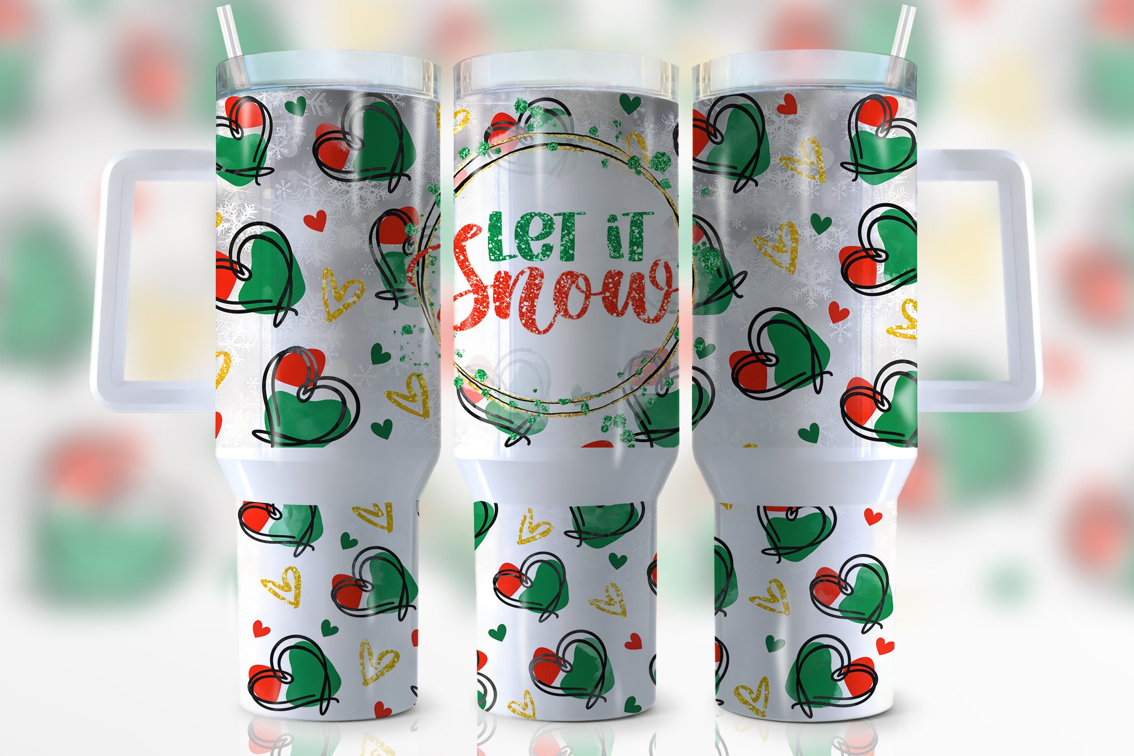 Christmas Let It Snow Custom Stanley Cup 40 oz 30 oz Tumbler With HandleTVC2301954