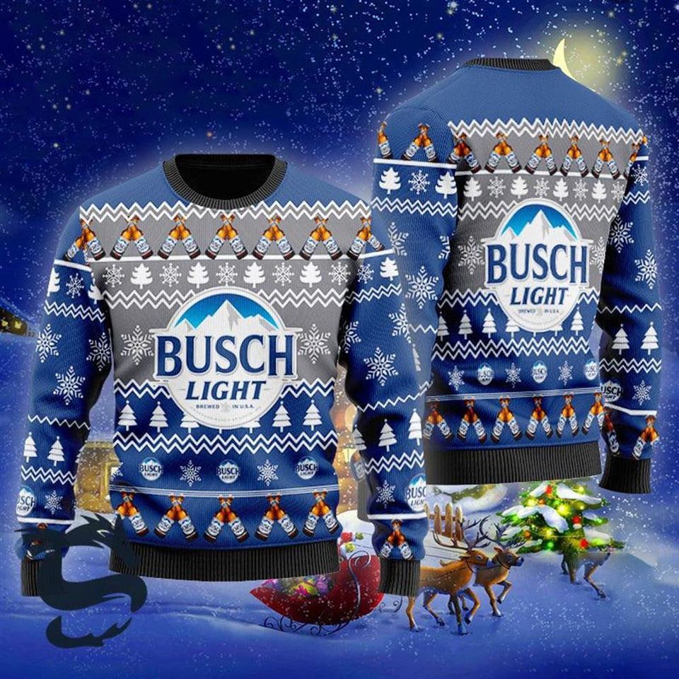 Christmas Light Beer Ugly Sweater