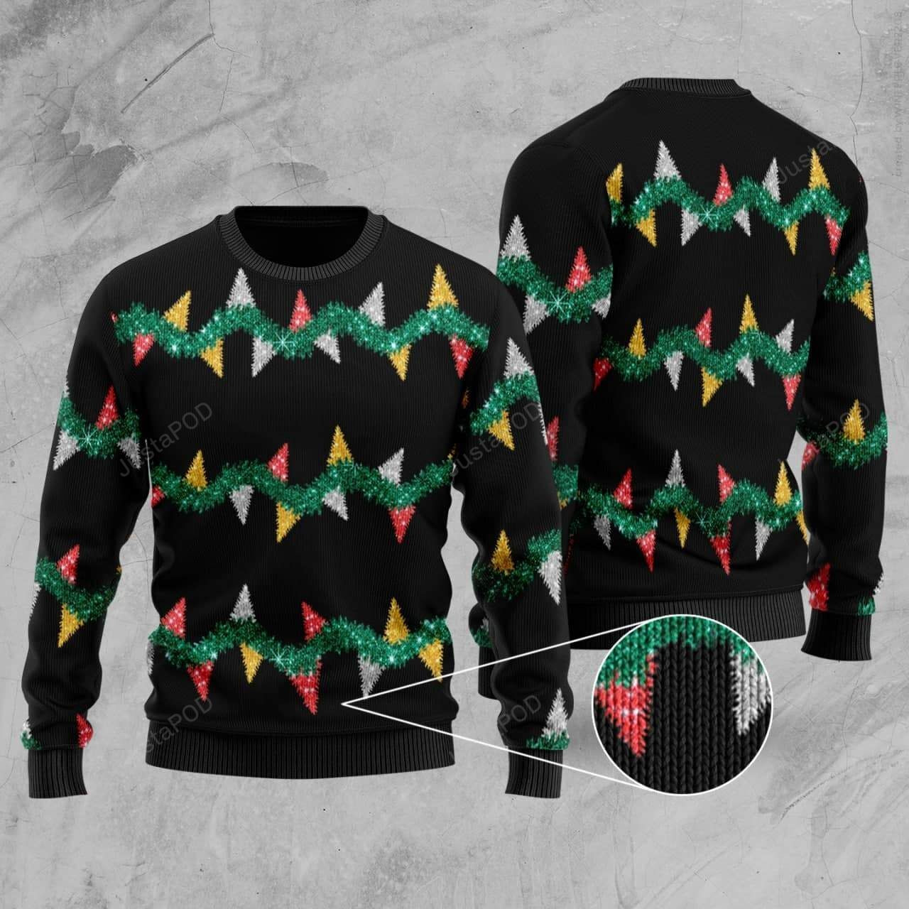 Christmas Light Ugly Christmas Sweater Adult 3D Funny Matching for family