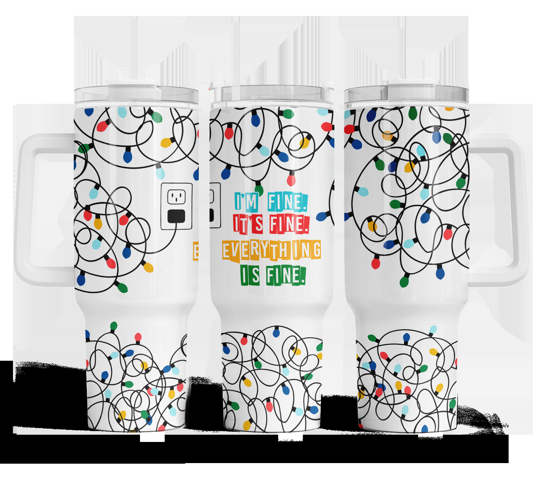 Christmas Lights Custom Stanley Cup 40 oz 30 oz Tumbler With HandleTVC2301165