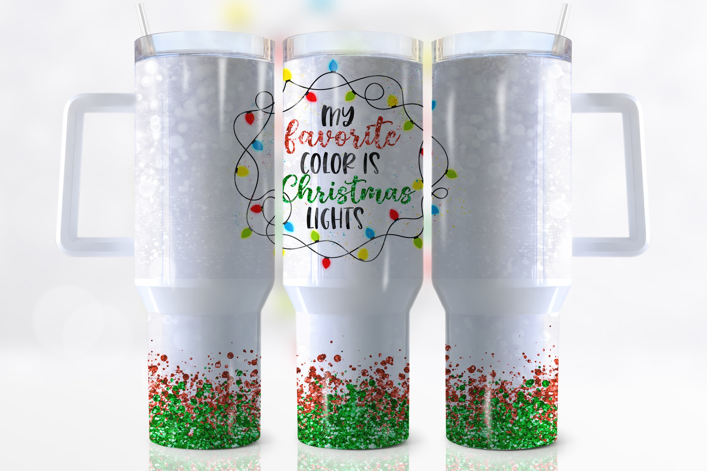 Christmas Lights Custom Stanley Cup 40 oz 30 oz Tumbler With HandleTVC2301945