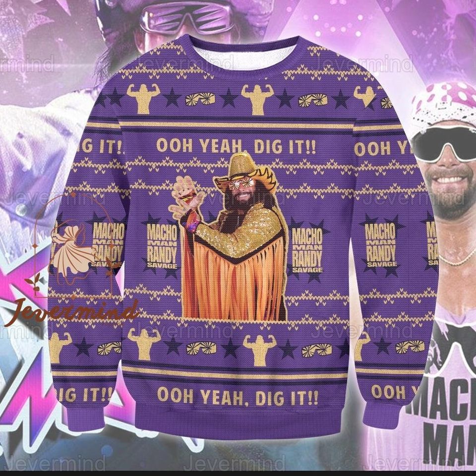 Christmas Macho Man Sweater, Macho Man Sweater