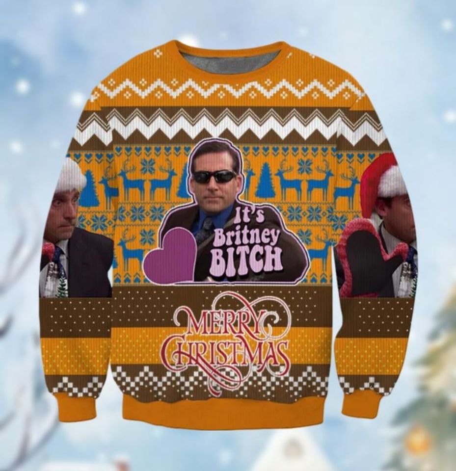 Christmas Michael Scott Meme Ugly Sweater, The Office Christmas
