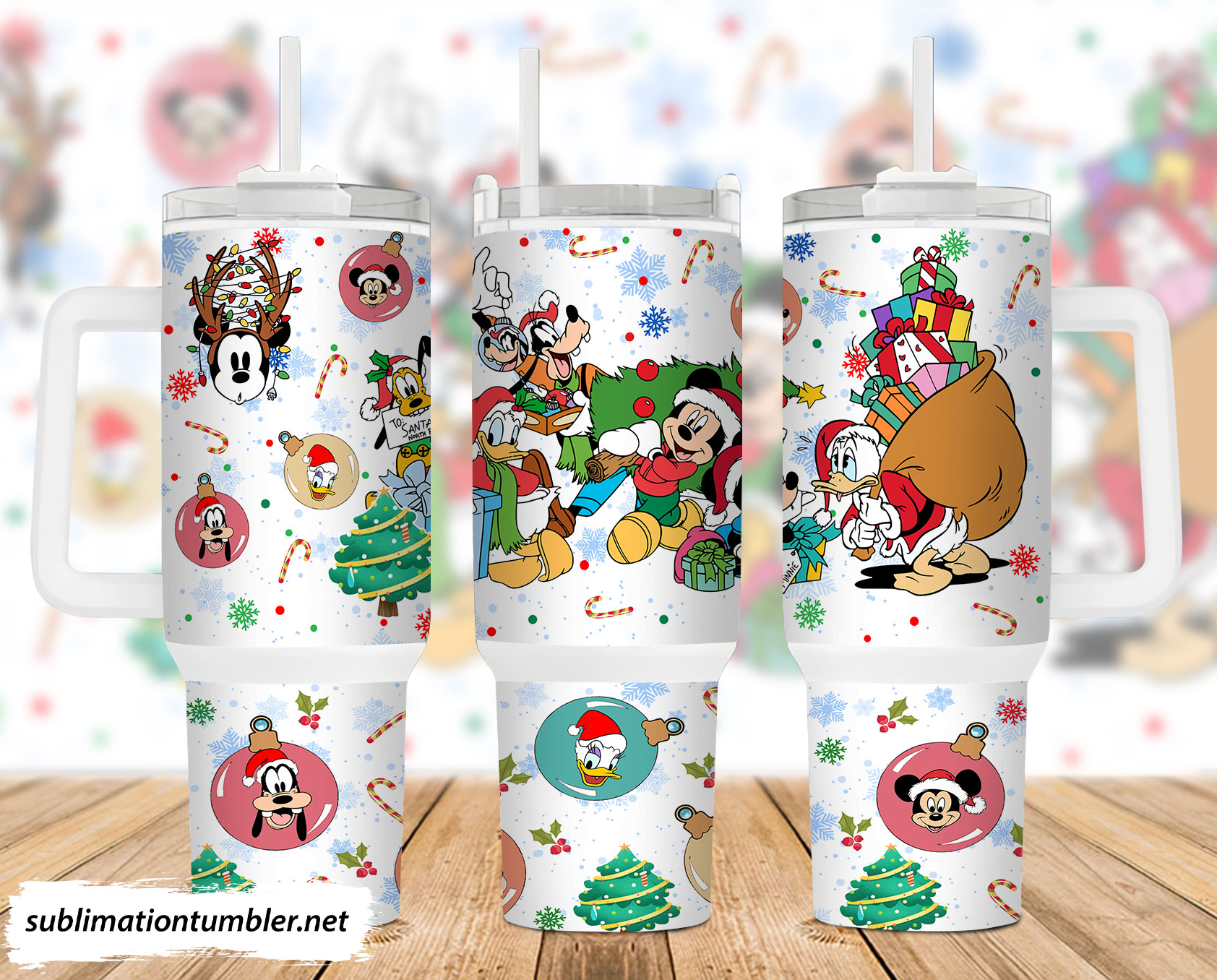Christmas Mickey And Friends Disney Cartoon Custom Stanley Cup 40 oz 30 oz Tumbler With HandleTVC2301898