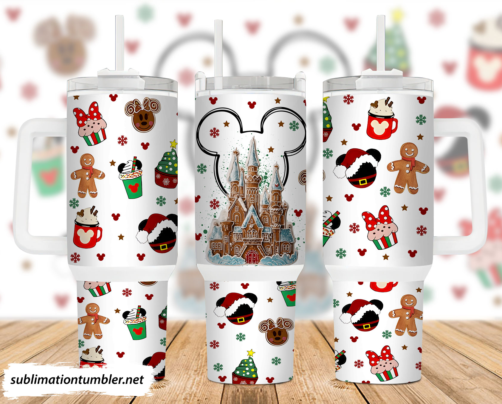 Christmas Mickey Mouse Disney Cartoon Custom Stanley Cup 40 oz 30 oz Tumbler With HandleTVC2301900
