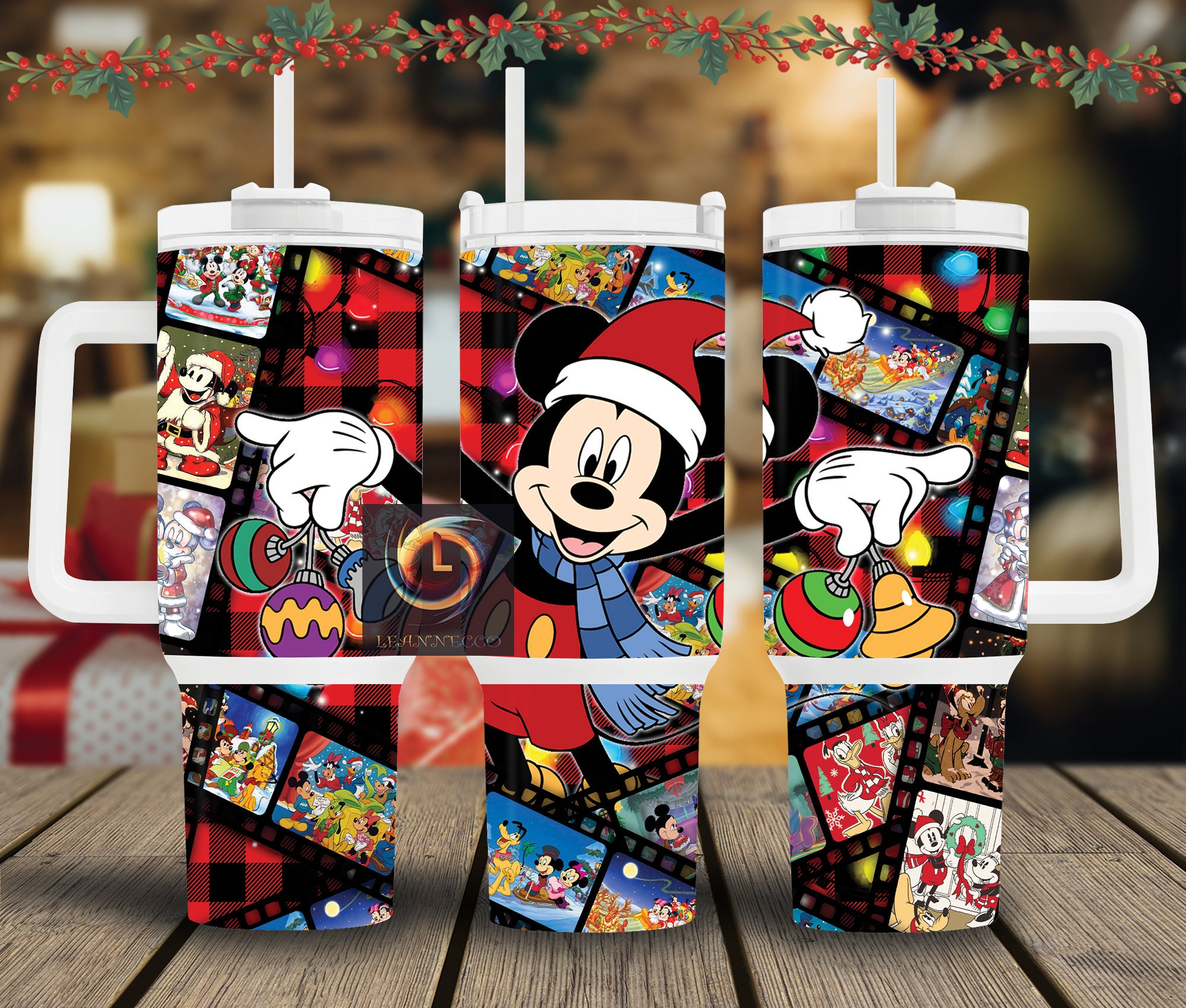 Christmas Mickey Mouse Disney Cartoon Custom Stanley Cup 40 oz 30 oz Tumbler With HandleTVC2301999