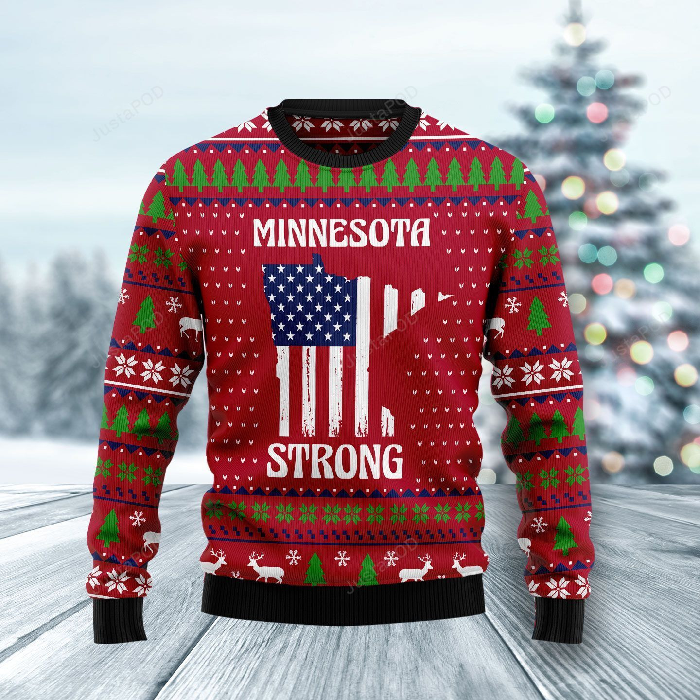 Christmas Minnesota Strong Ugly Christmas Sweater Adult 3D Funny Matching for family