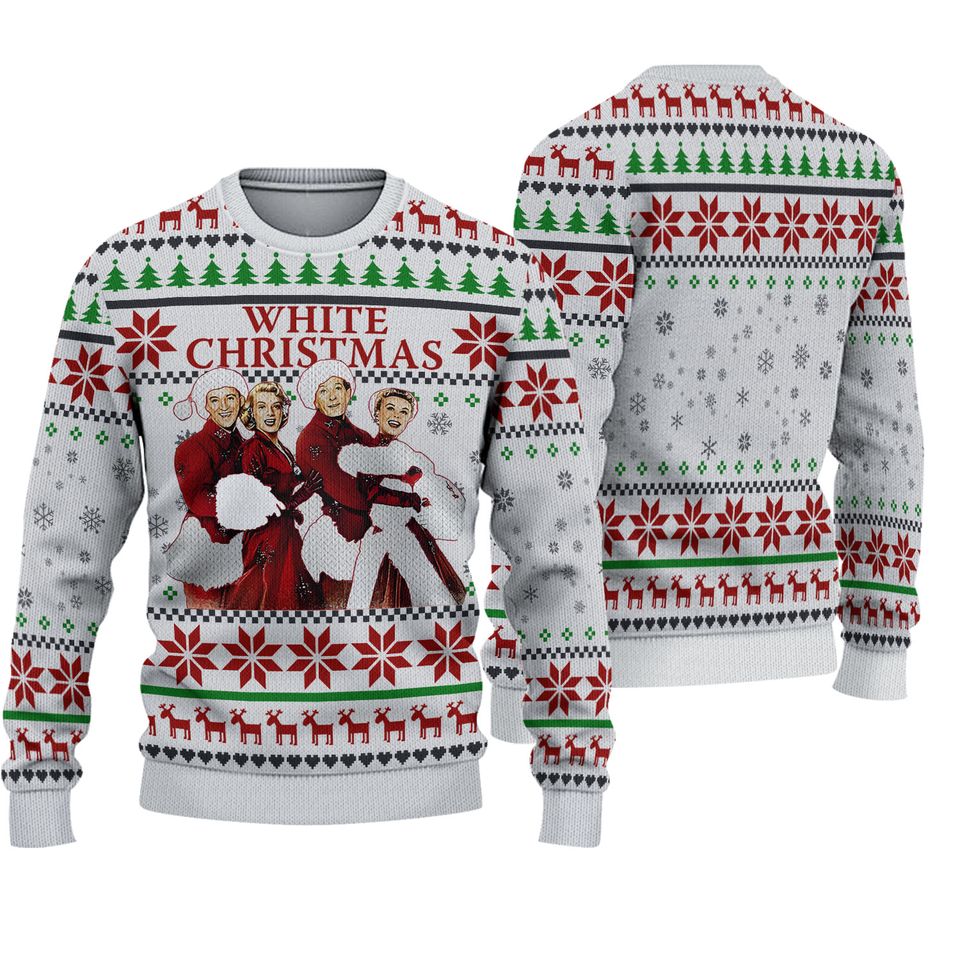 Christmas Movie 1954 3D Ugly Christmas Sweater